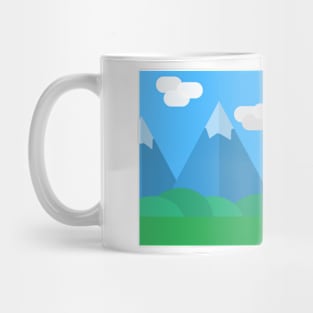 Mountains on a sunny day Mug